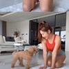 김준희, 완벽한 S라인..초콜릿 복근 공개