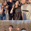'런닝맨' 이주영X안보현X지이수X송진우, 촬영 후 인증샷..'땀에 흠뻑'