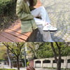 이시영 "발목 테이핑 언제까지 하려나"..운동 중 부상?