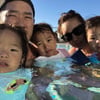 'LA 거주' 쿨 유리, 세 자녀·남편과 수영장서 여유만만