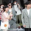 [★포토]한지은-박기웅-박해진 '촬영 시작해요?'