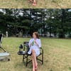 김정은, 샤워 가운만 입고 청순하게 더위 잊기.."한 잔 중"