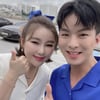 송가인X나태주, 트롯 남매의 훈훈 투샷..청량함 가득