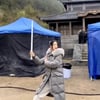 클라라, 中 무협 영화 준비 중? 수준급 액션 연습 '눈길'