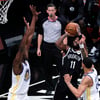 '어빙-듀란트 폭발' BKN, 커리 분전한 GSW 대파... 우승후보답네
