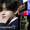 방탄소년단 뷔, 뉴욕 타임스 스퀘어→인공위성까지 '뜨거운 생일 축하 물결'[★NEWSing]
