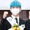 T1419 케빈 '파랑머리가 멋지네!' [★포토]