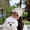 송혜교, 똑 닮은 반려견과 깔맞춤..천사 미소 [스타IN★]