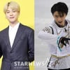 레전드도 반한 레전드..방탄소년단 지민에 빠진 日피겨스타 하뉴