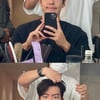 '신민아♥' 김우빈, 익살스러운 표정..언뜻 보이는 태평양 어깨[스타IN★]
