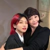 아이키, 김혜수와 진한 포옹 "노제가 못 보게 해주세요"[스타IN★]