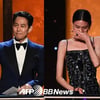 "영광, 감사"..이정재·정호연, 美배우조합상 남녀주연상 휩쓸었다 '눈물' [종합]