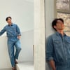 김우빈, 여심 저격..말 근육 다리 "핸섬 가이"[스타IN★]