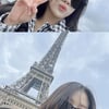 '이동국 딸' 재시, 파리 에펠탑 앞 노마스크 셀카..모델 비주얼 [스타IN★]