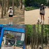 정은지, 반려견과 산책 '힙한 봄 캐주얼룩 눈길~' [스타IN★]
