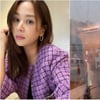 고소영, 폭우 피해 속..내리는 비 그치길 바라는 간절한 마음