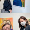 한지민, 정은혜 개인전 방문..'우블스' 우정ing [스타IN★]