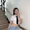 트와이스 나연, 상큼 미소 한 컷..'한줌허리' 눈길 [스타IN★]