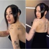 나나, 완벽한 몸매 감싼 전신 타투 자랑..수십개 문신이 '당당'