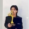 아이키, 수상 후 기쁨 만끽 "감사합니다..혜인아 축하한다"[스타IN★]