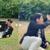 '신민아♥' 김우빈, 일상 자체가 화보..눈부신 햇살에 '찡긋' [스타IN★]