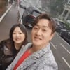 '김원효♥' 심진화, 첫눈 맞으며 입맞춤.."아름다운 부부" [스타IN★]