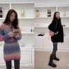 설현, 니트 패션에도 숨길 수 없는 각선美.."역시 레전드 미모"
