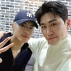 '영보이즈' 영탁, 더보이즈 에릭과 '골프 형제'..어깨동무 투샷 '훈훈'