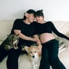 '만삭' 윤승아, ♥김무열+젬마..일곱 식구 함께 가족사진