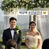 윤형렬♥박혜민, 부부 됐다..9살 나이차 극복 "잘 살게요"[종합]