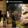 김광규, 제주 드림타워 1만송이 '꽃하르방'과 기념사진 찰칵