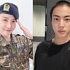 '군 복무' BTS 제이홉·진, 슈가 콘서트 깜짝 등장..칼각 잡힌 '충성'