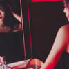 김세정, 붉은 입술에 밀착 드레스..파격적인 '문' 오피셜 포토