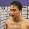 '하루 대회新 2개'에도... 백인철 "기록은 아쉽다", 접영 50m 金빛 물살 갈랐다 [항저우 현장]