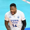 '19:24→26:24' 3연속 서브로 뒤집었다! 삼성화재, 선두 우리카드 격침... 요스바니 트리플트라운 [장충 현장리뷰]