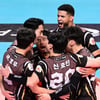 '레오 36점 대폭발' OK금융그룹, 1위 우리카드마저 꺾었다! 파죽의 4연승... 현대건설은 풀세트 끝에 선두 수성 [종합]