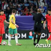 주심 석연찮은 판정→하필 김민재 '경고 트러블', 4강 요르단전 못 뛴다