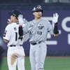 [포토] 박상언 '추격의 1타점 2루타'