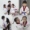 "도깨비 안 무서워" 최민환 7살 子, 태권도 '파란 띠' 승격 [슈돌]