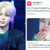"BTS 지민, 윗입술 도톰=언행 관대해" 美매체 성격 집중 분석