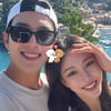 한예슬, '10세 연하' ♥남편과 행복 셀카..비주얼 부부