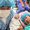 이은형 제왕절개 출산 현장..♥강재준, 아이 안고 오열 "이제 완전체" [종합]