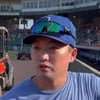 '이게 되네' 고우석 2달 만에 '149㎞→155㎞' 구속 급상승, "공격적 투구" 다짐도 통했다