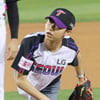 [포토] 태권보이 박태준 '시구 얍!'
