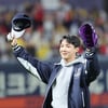 "광주 베이비" BTS 제이홉, 승리요정 등극..보라색 글로브까지 '완벽' [★FOCUS]