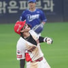 [포토] 박찬호의 챔필 어퍼컷