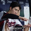 [포토] 이주형, 시뮬레이션 타격에 땀이 송송
