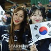 [포토] 배수현-이연진 '깜찍한 태극응원'