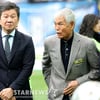 [포토] 정몽규 회장 '이회택 전 감독 옆에서'