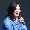 답변하는 '펄스픽' 권명자 대표[★포토]